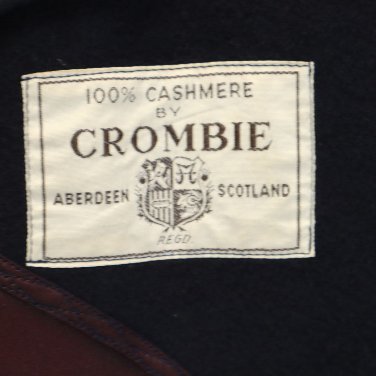 Ando カシミヤ100% コート ネイビー メンズ