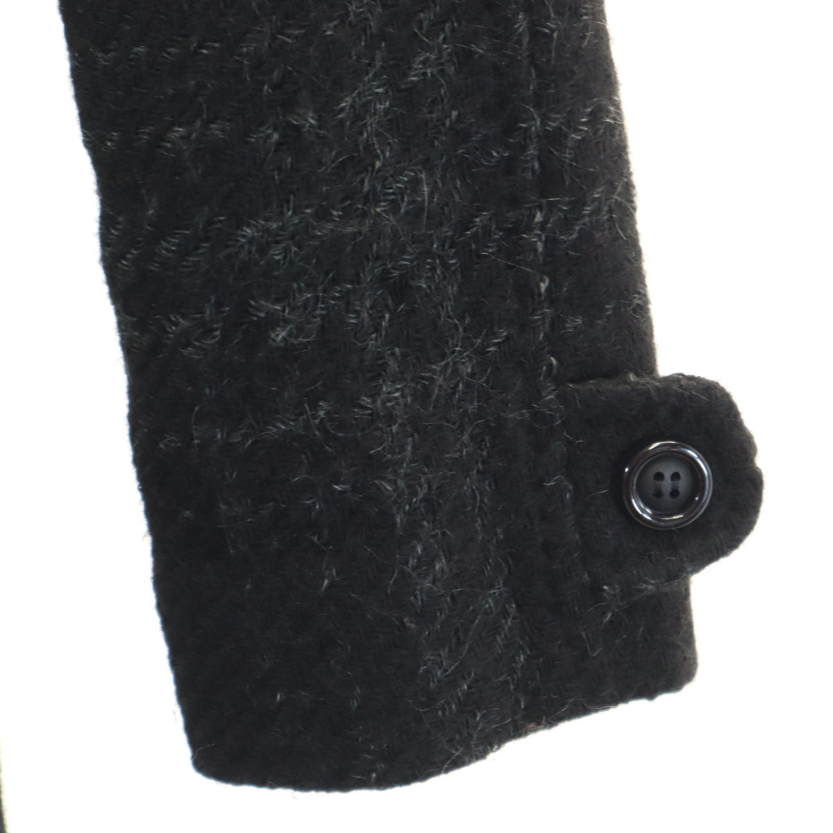 LANVIN en Bleu ランバンオンブルー ウールコート 38 ブラック レディース