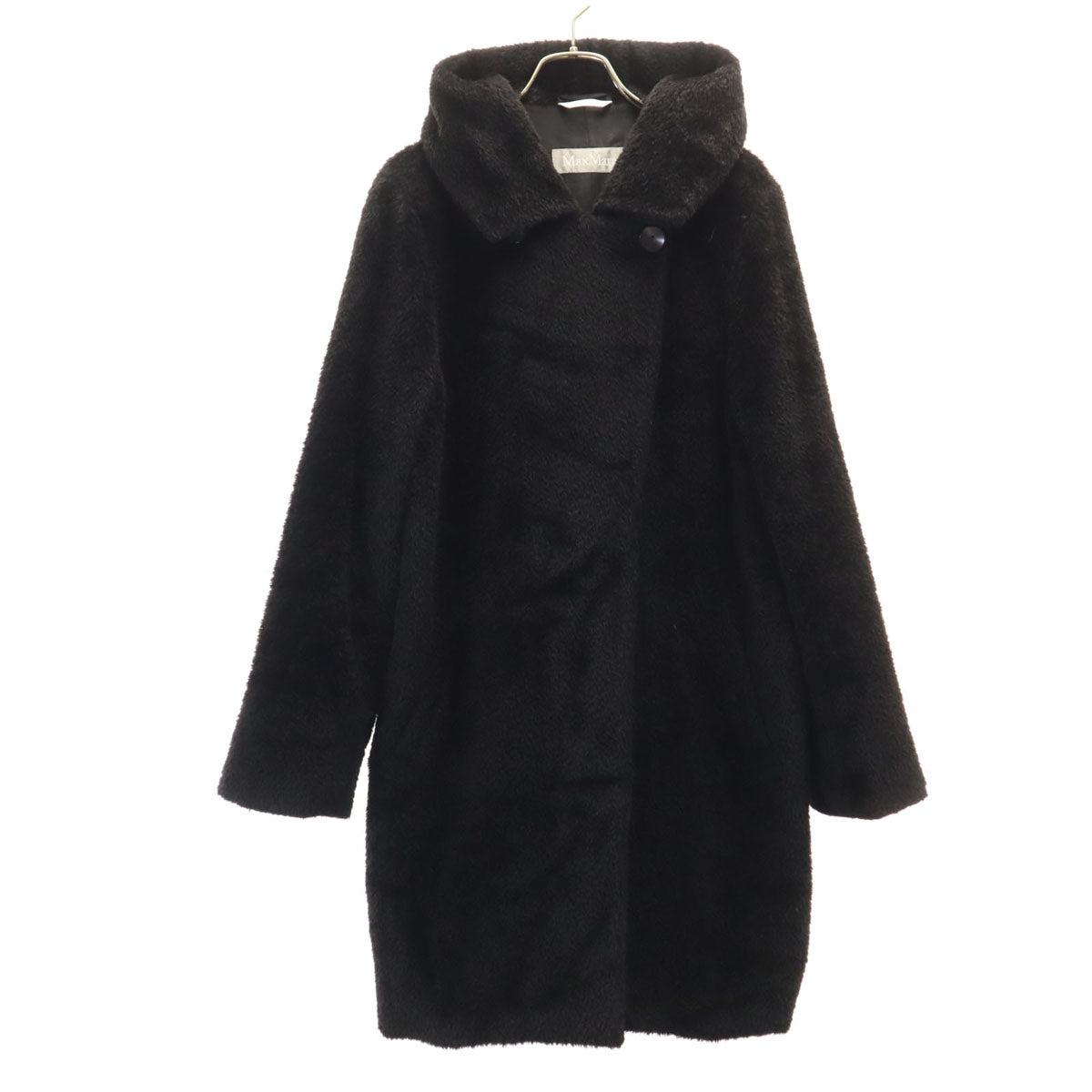 MAX MARA マックスマーラ アルパカブレンド コート 40 ブラック レディース