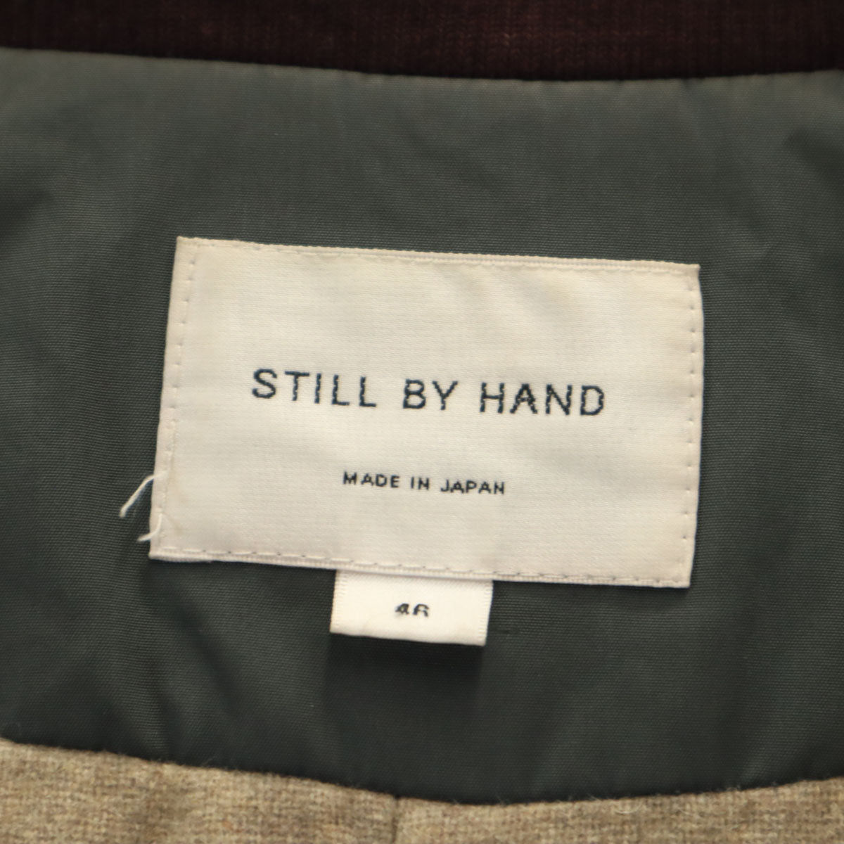 STILL BY HAND スティルバイハンド 日本製 中綿コート 4R カーキ メンズ