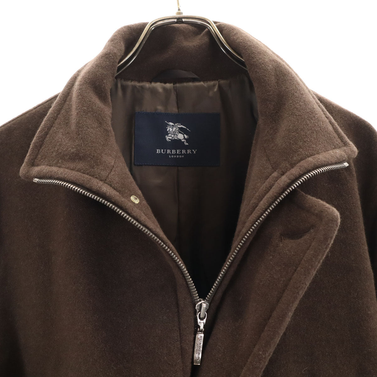 BURBERRY LONDON バーバリーロンドン 日本製 ウールブレンド コート M ブラウン 三陽商会 メンズ