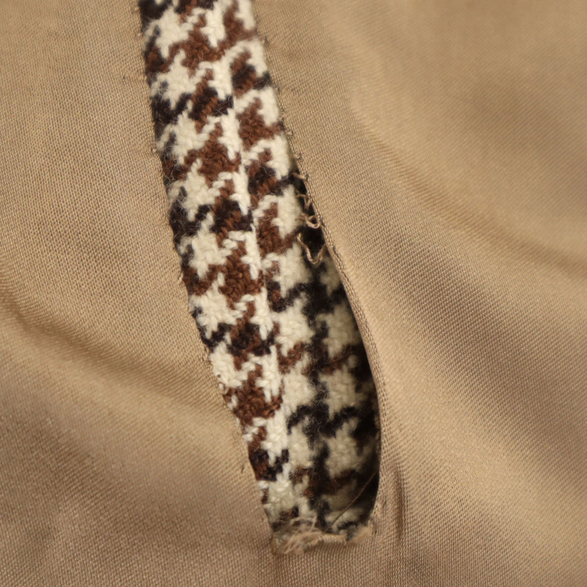 Burberrys バーバリーズ 90s カシミヤブレンド オールド ハウンドトゥース ステンカラーコート M ブラウン 千鳥柄 メンズ