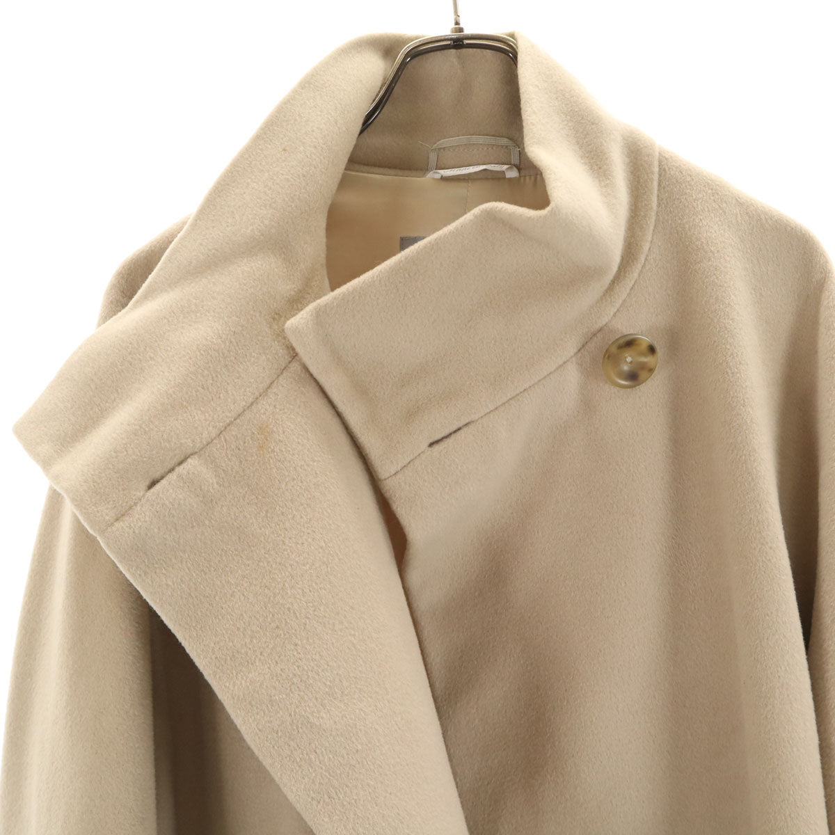 MAX MARA マックスマーラ イタリア製 ウールコート 42 グレージュ レディース