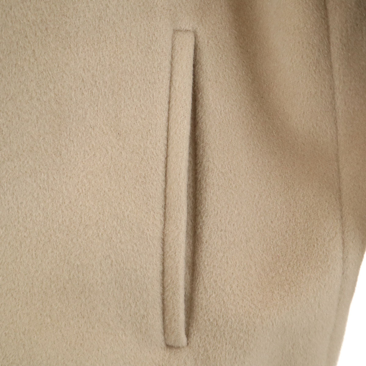 MAX MARA マックスマーラ イタリア製 ウールコート 42 グレージュ レディース