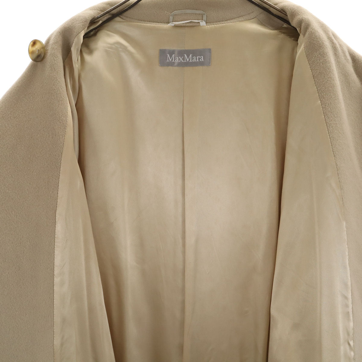 MAX MARA マックスマーラ イタリア製 ウールコート 42 グレージュ レディース