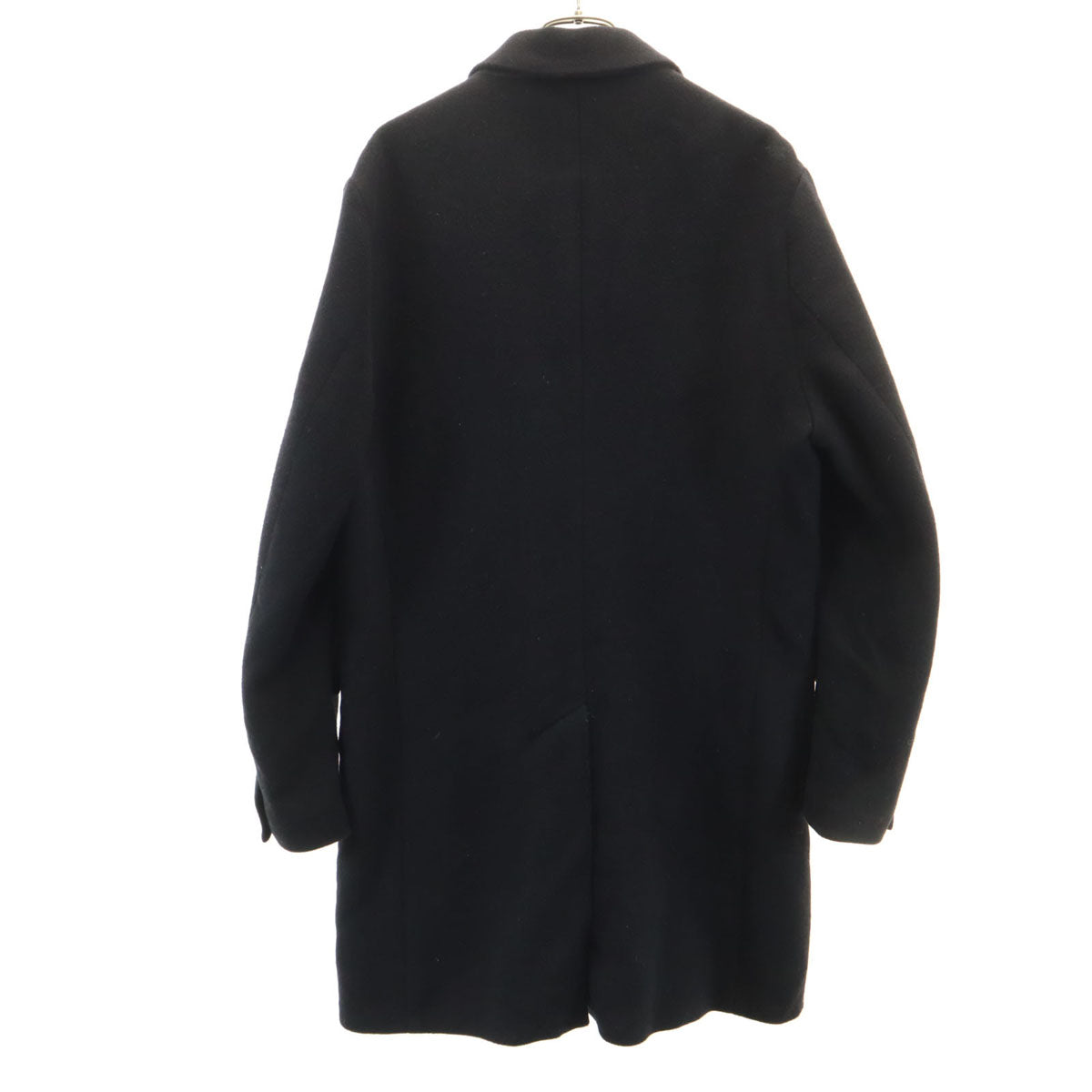 STUDIOUS ステュディオス 日本製 ウールブレンド チェスターコート 2 ブラック メンズ