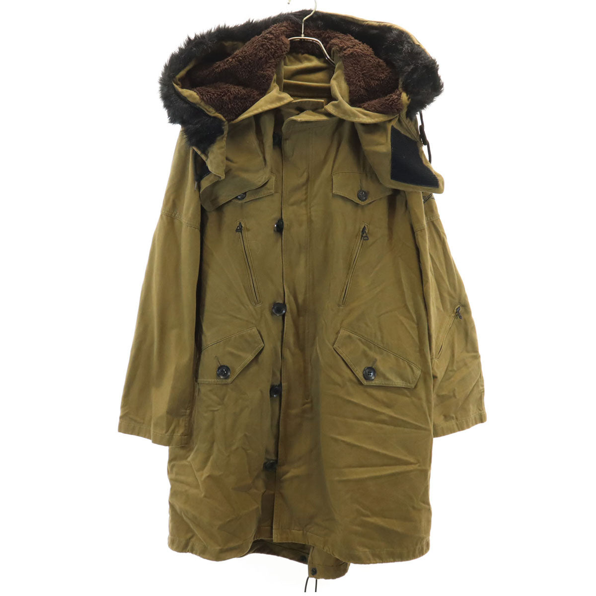 ROEN ロエン ダッフルコート 48 カーキ メンズ