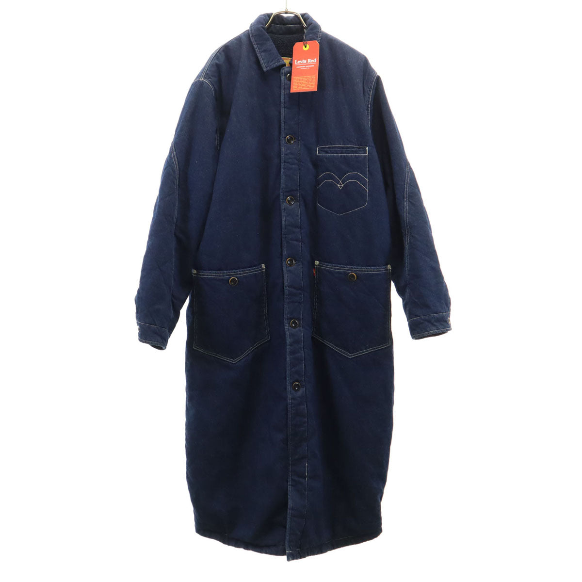 未使用 Levi's RED リーバイスレッド デニムコート L ネイビー 裏ボア メンズ