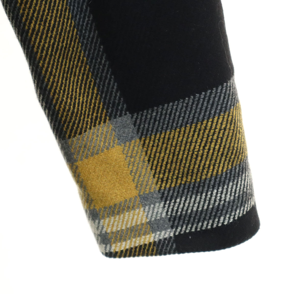 DIESEL ディーゼル ウールブレンド チェック コート M ブラック メンズ