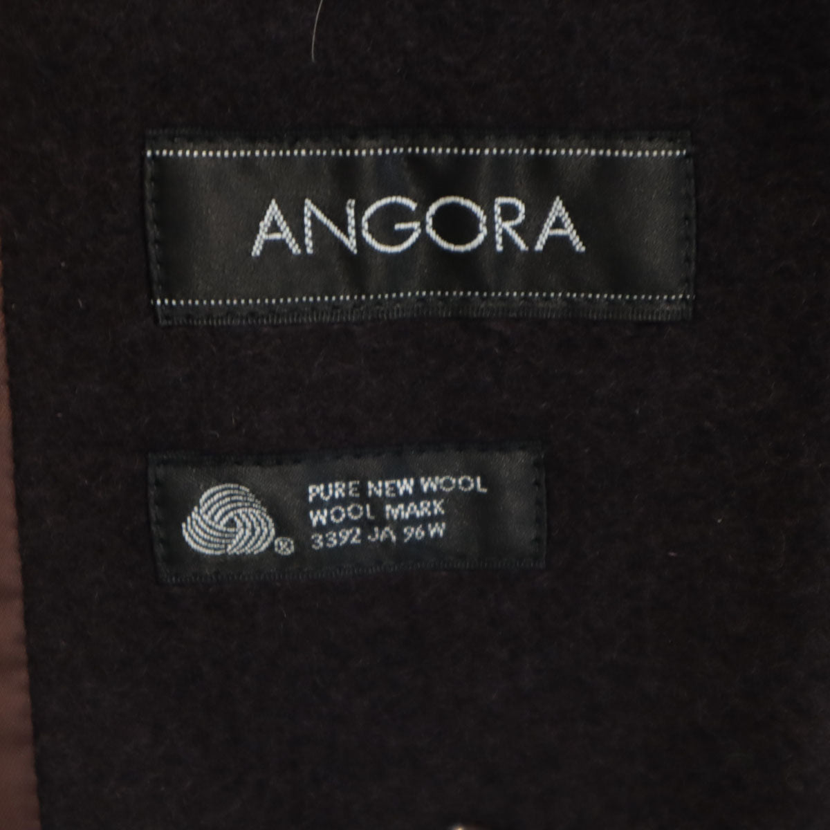 Calvin klein カルバンクライン アンゴラ ステンカラーコート 9 パープルブラウン レディース