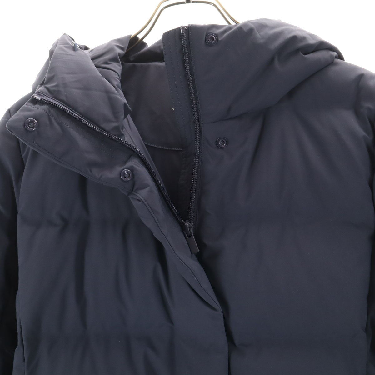 UNIQLO ユニクロ シームレス ダウンコート M ネイビー レディース