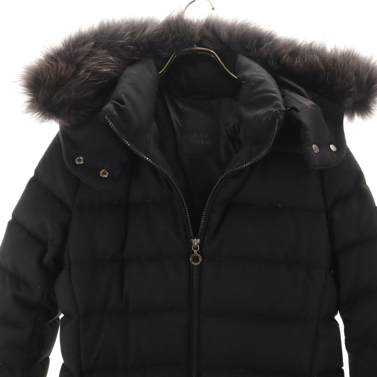 TATRAS タトラス ポーランド製 ダウンコート 3 ブラック ラクーンファー付き レディース