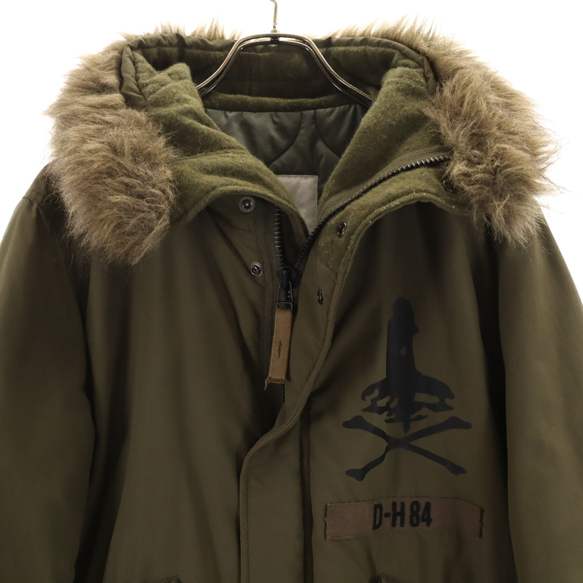 HYSTERIC GLAMOUR ヒステリックグラマー モッズコート S カーキ 中綿 メンズ