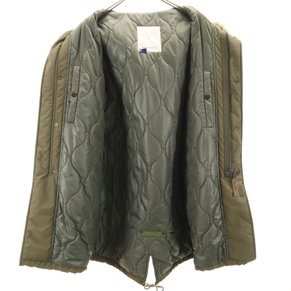 HYSTERIC GLAMOUR ヒステリックグラマー モッズコート S カーキ 中綿 メンズ