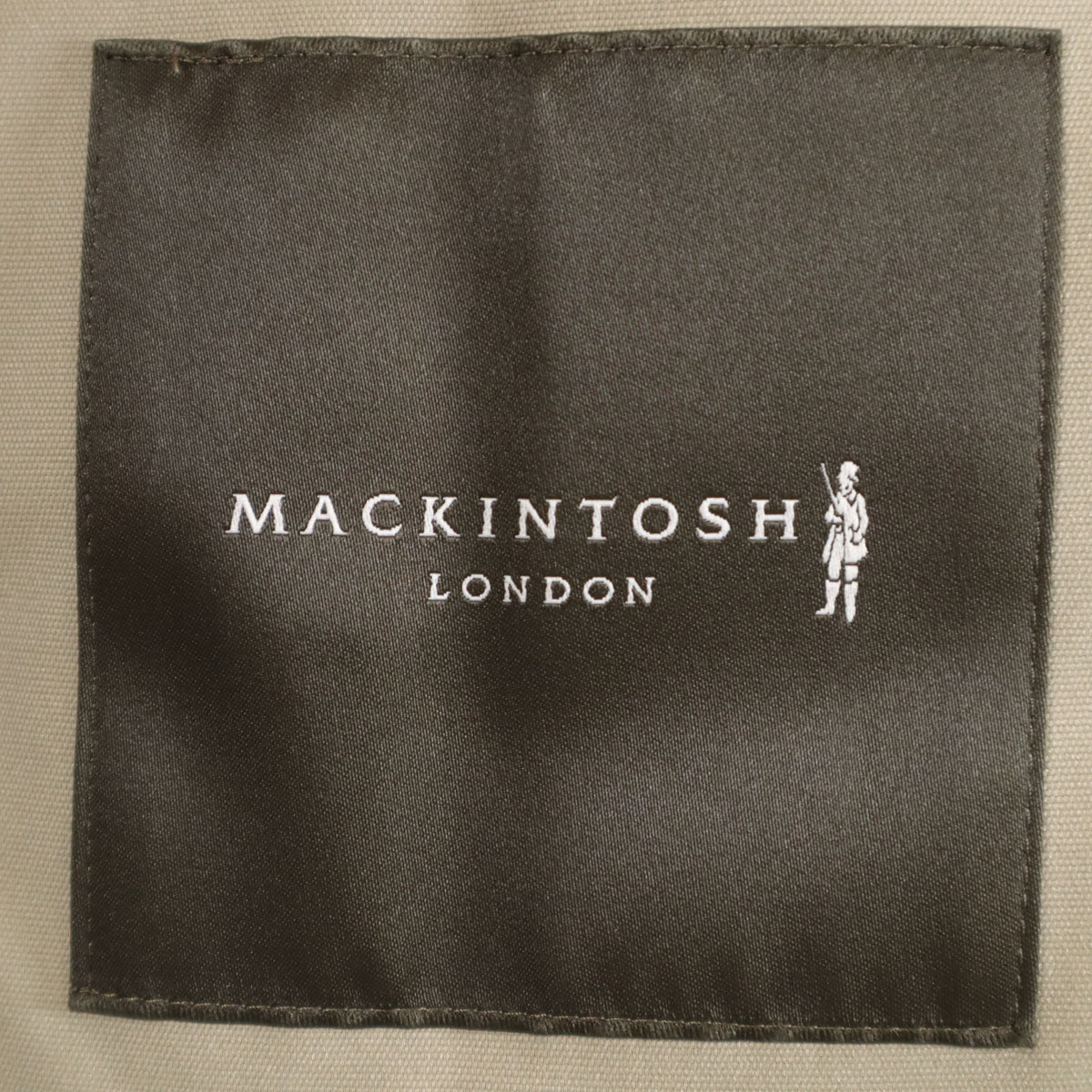 MACKINTOSH LONDON マッキントッシュロンドン ダウンコート 40 ベージュ ラクーンファー付き モッズ レディース
