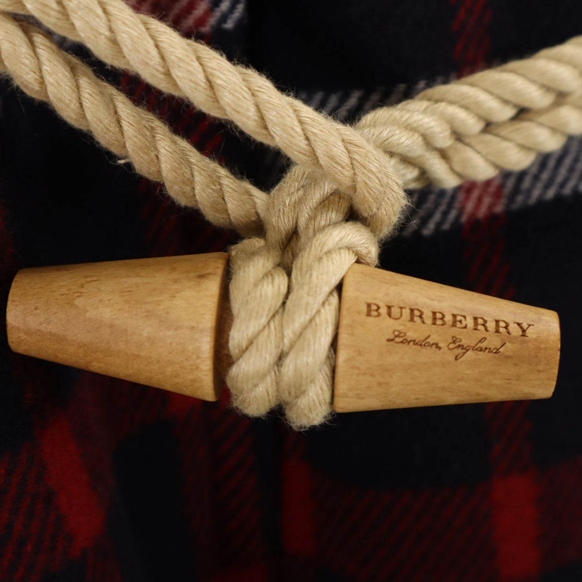 未使用 BURBERRY バーバリー チェック柄 ダッフルコート 38 ネイビー 中綿ライナー カバー付き レディース
