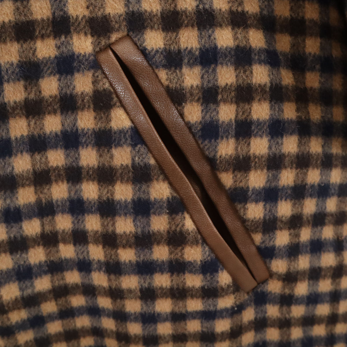 美品 AMERI UNDRESSED アメリ ウールブレンド ポンチョ F ブラウン リバーシブル レディース