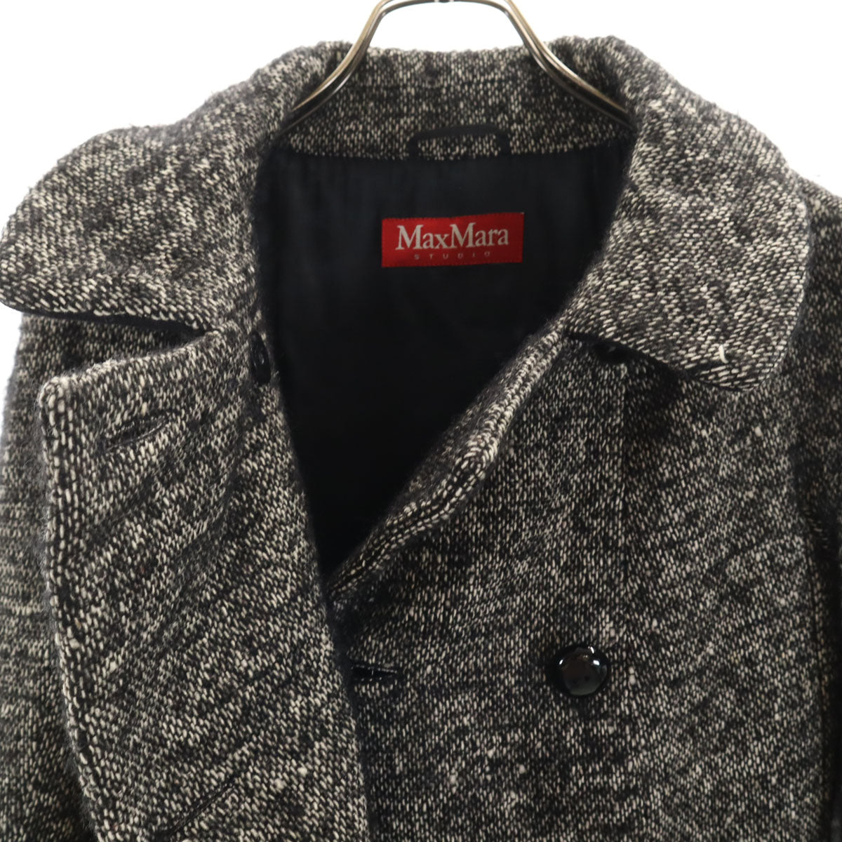 Max Mara Studio マックスマーラ ストゥディオ ウールコート 36 グレージュ系 レディース