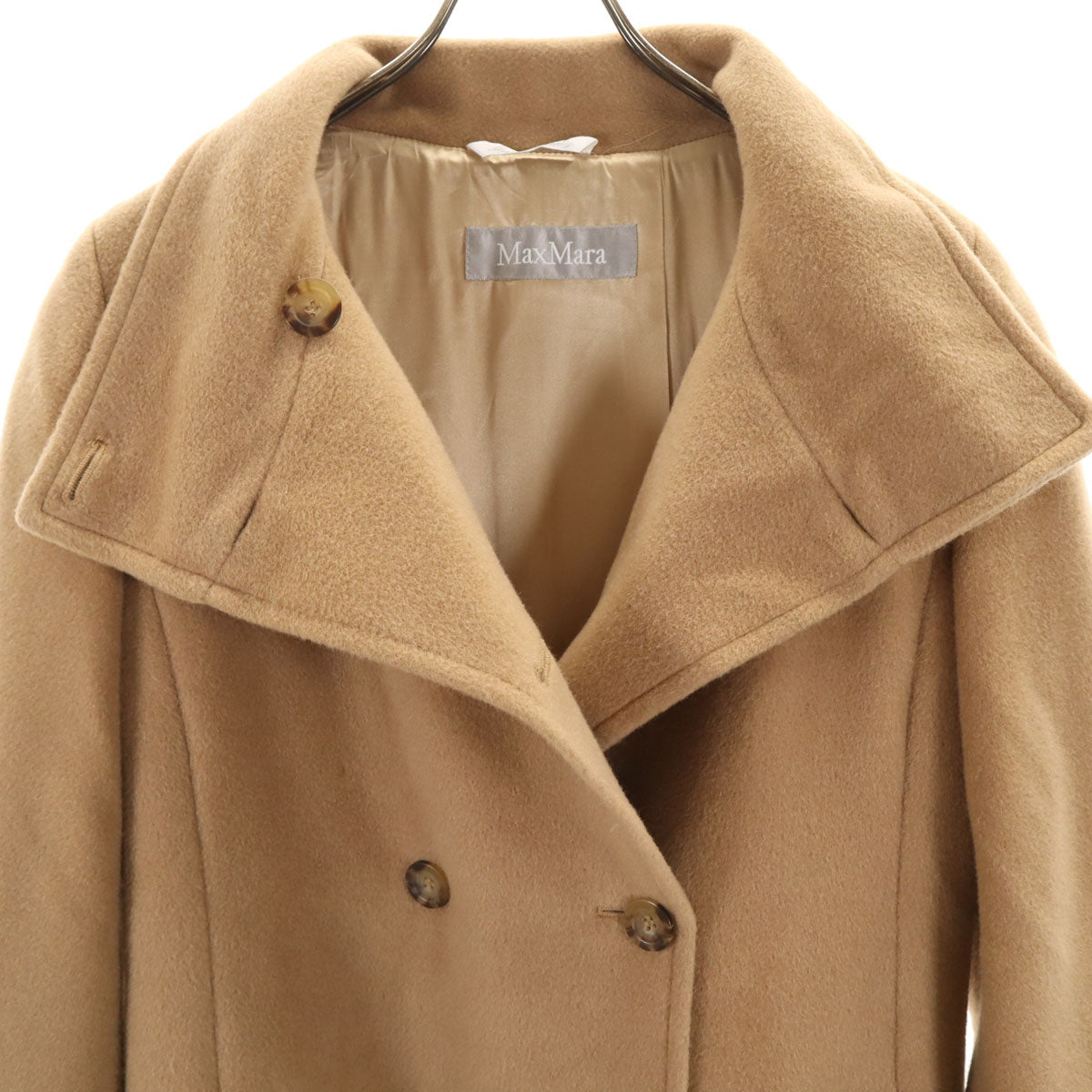 MAX MARA マックスマーラ イタリア製 ウールコート 40 ベージュ レディース