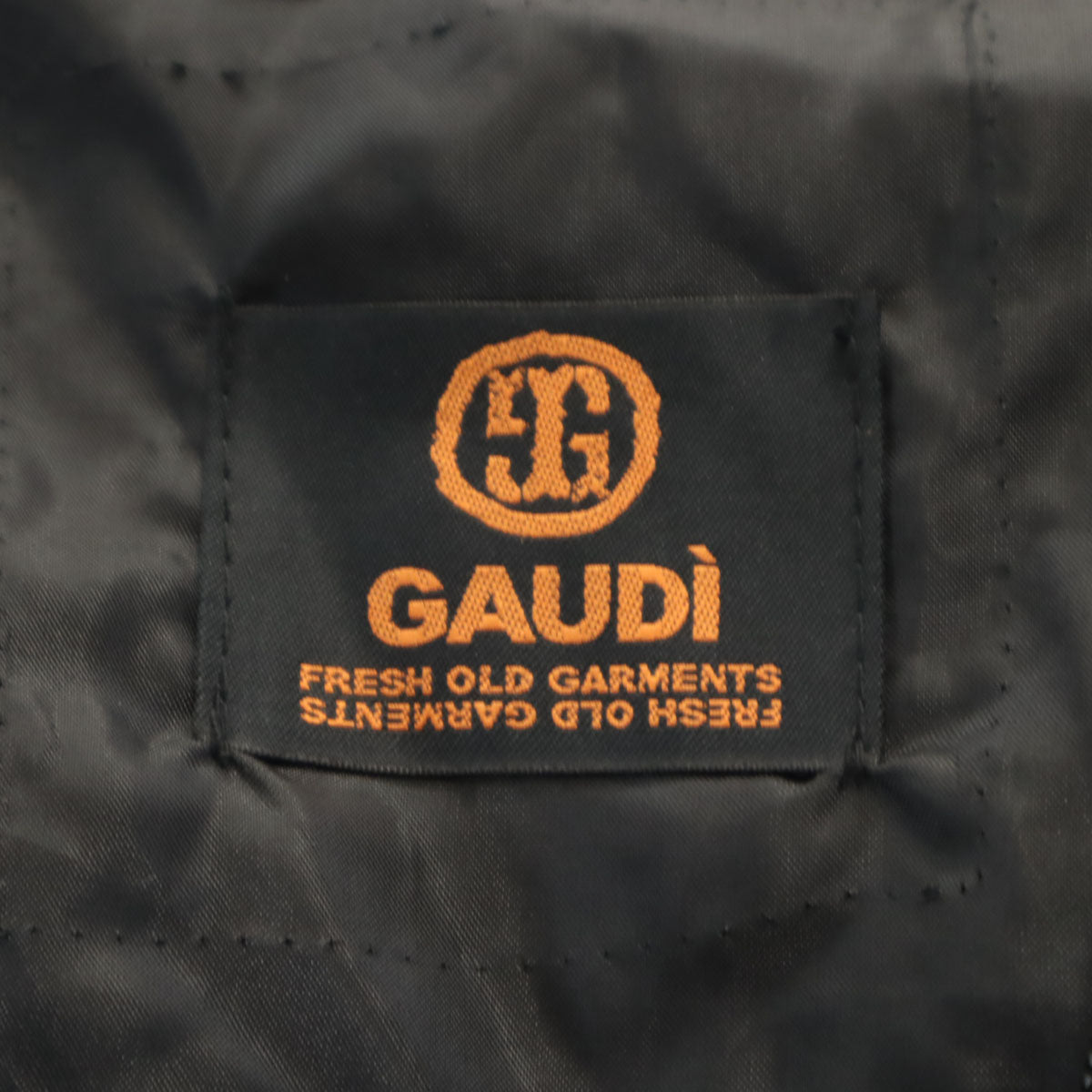 GAUDI ガウディ モッズコート L ブラウン 中綿ライナー ハンガー付き メンズ