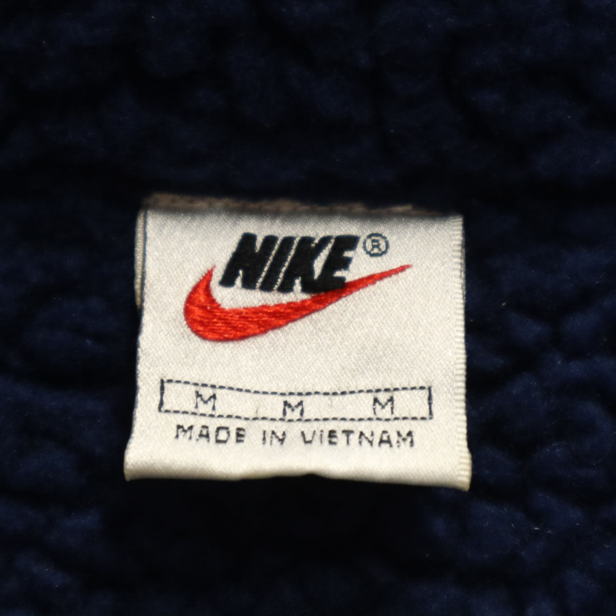 NIKE ナイキ 90s 00s オールド 白タグ バックロゴ 中綿コート M ネイビー 裏ボア メンズ