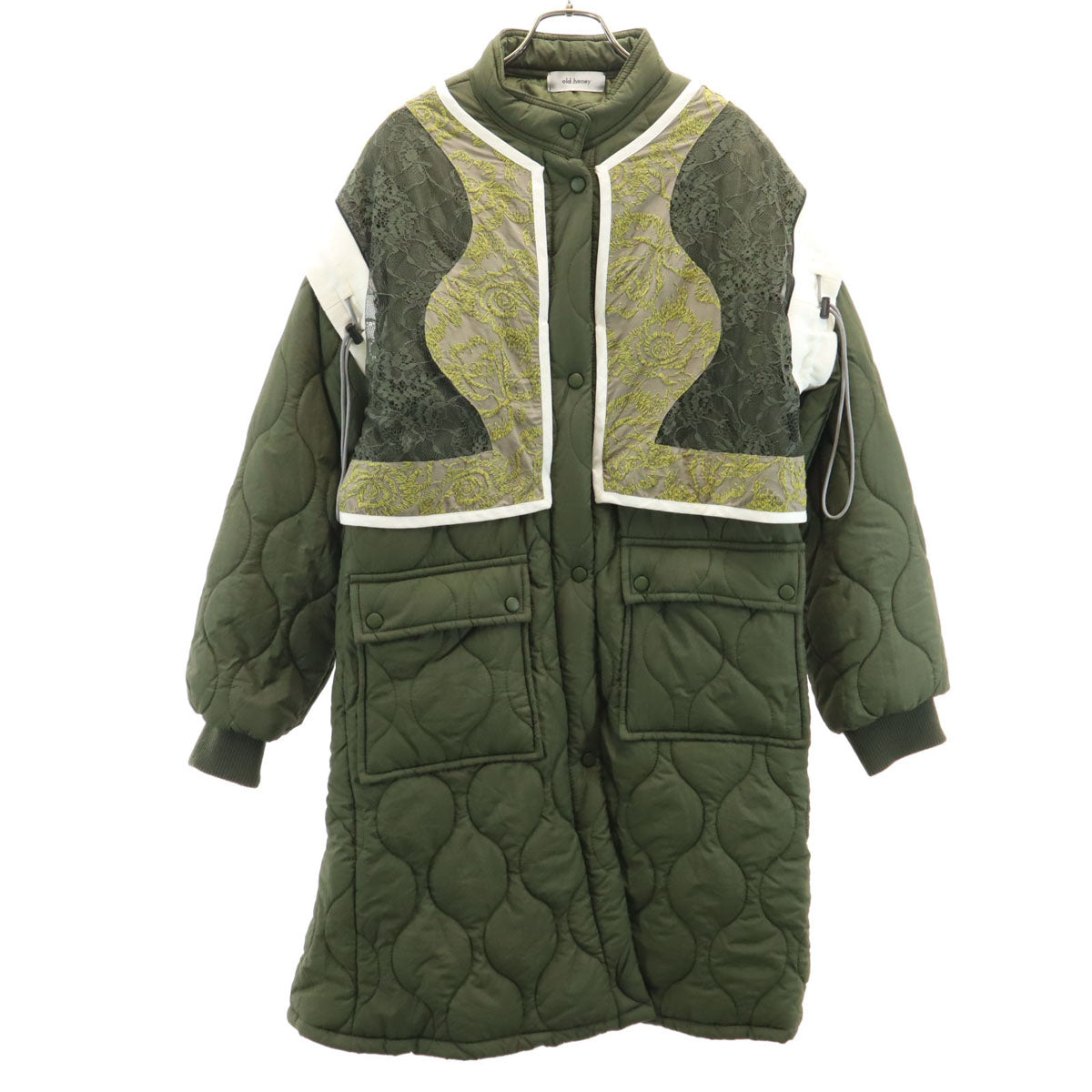 OLD HONEY オールドハニー 日本製 キルティングコート カーキ 中綿 レディース