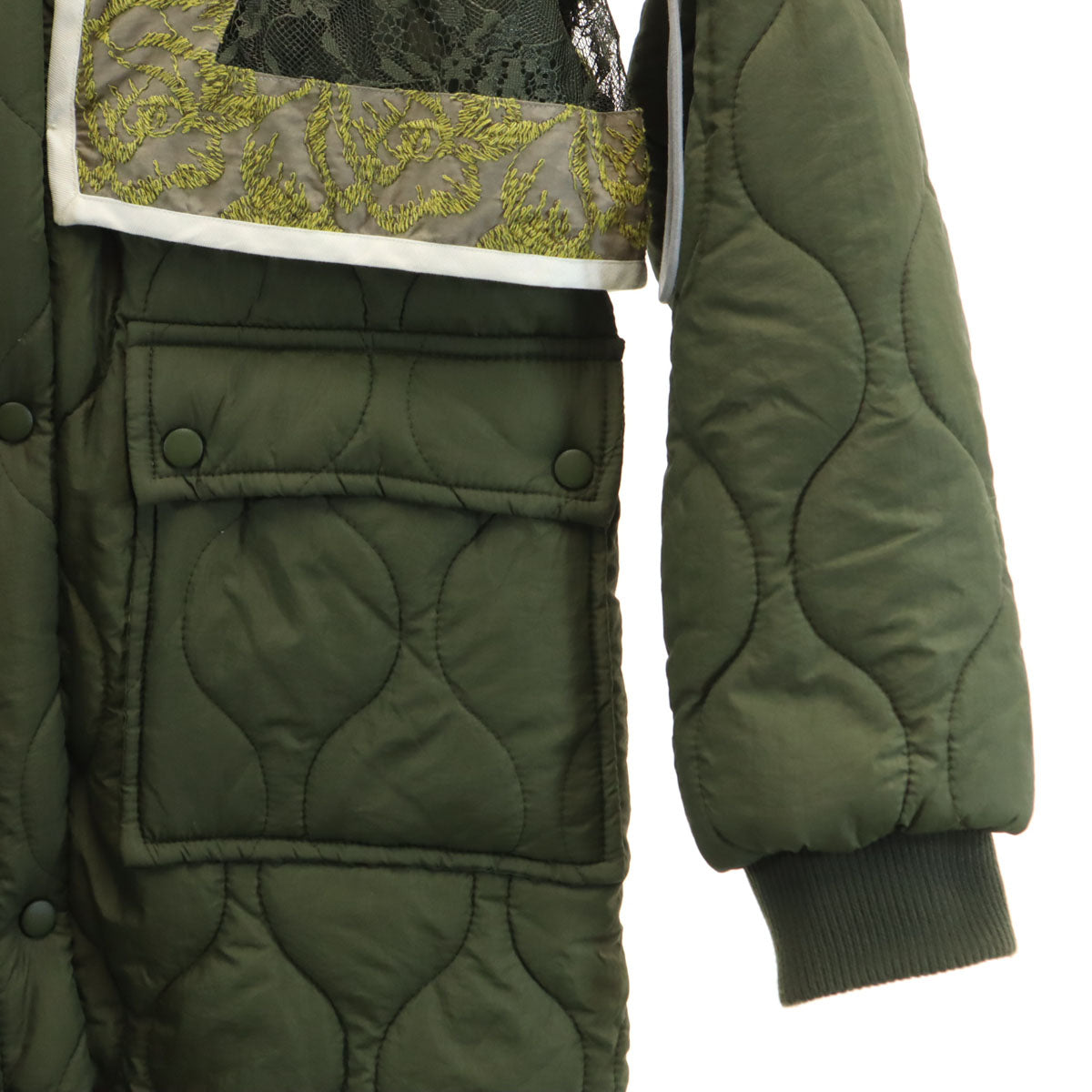 OLD HONEY オールドハニー 日本製 キルティングコート カーキ 中綿 レディース