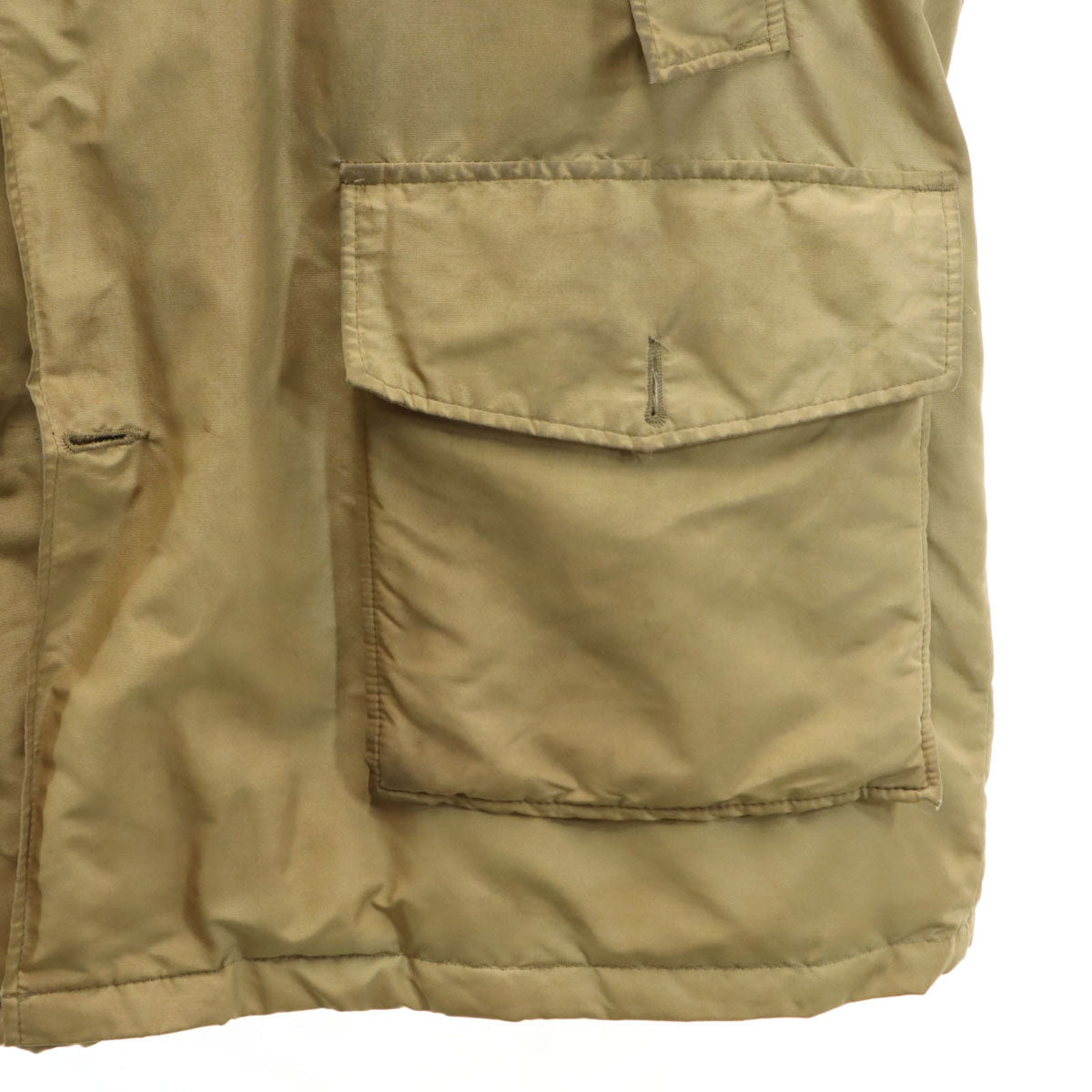 WOOLRICH ウールリッチ 80s USA製 紺タグ ヴィンテージ ダウンジャケット ベージュ メンズ