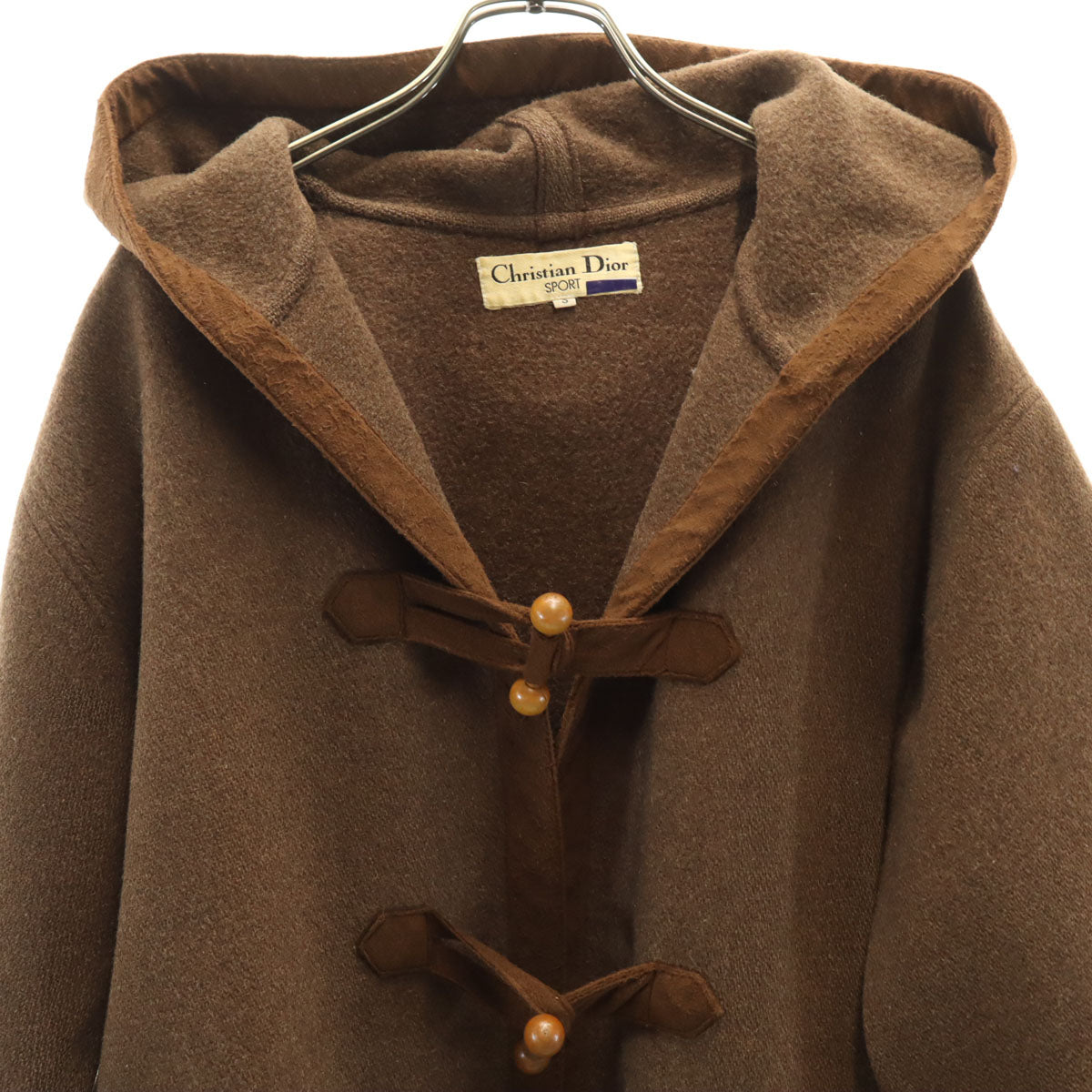 Christian Dior SPORTS クリスチャンディオール スポーツ 90s オールド ダッフルコート S ブラウン レディース