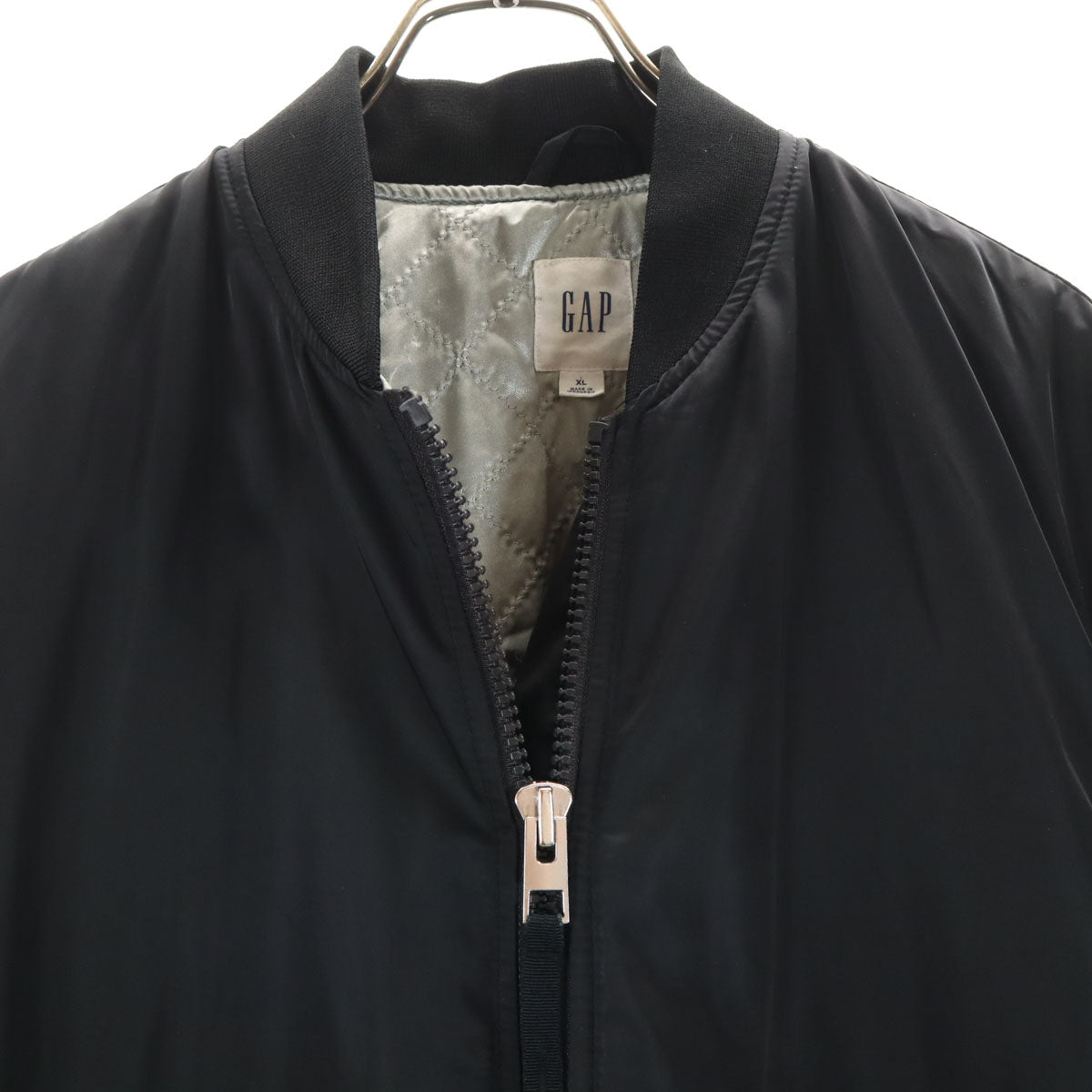 GAP ギャップ ボンバー ジャケット XL ブラック ロング レディース
