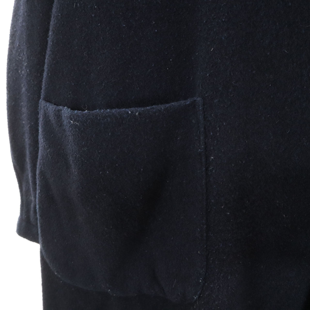 Danton ダントン 日本製 ウールブレンド ロングコート 40 ネイビー メンズ