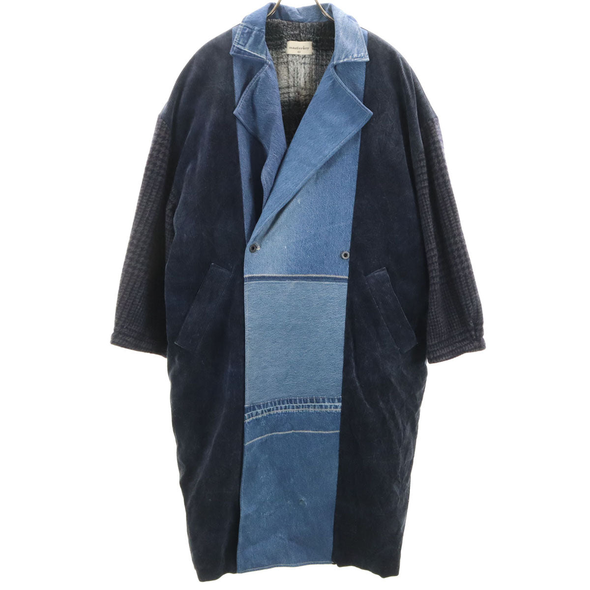 masterkey マスターキー 日本製 クレイジーパターン コート F ネイビー 裏ボア メンズ