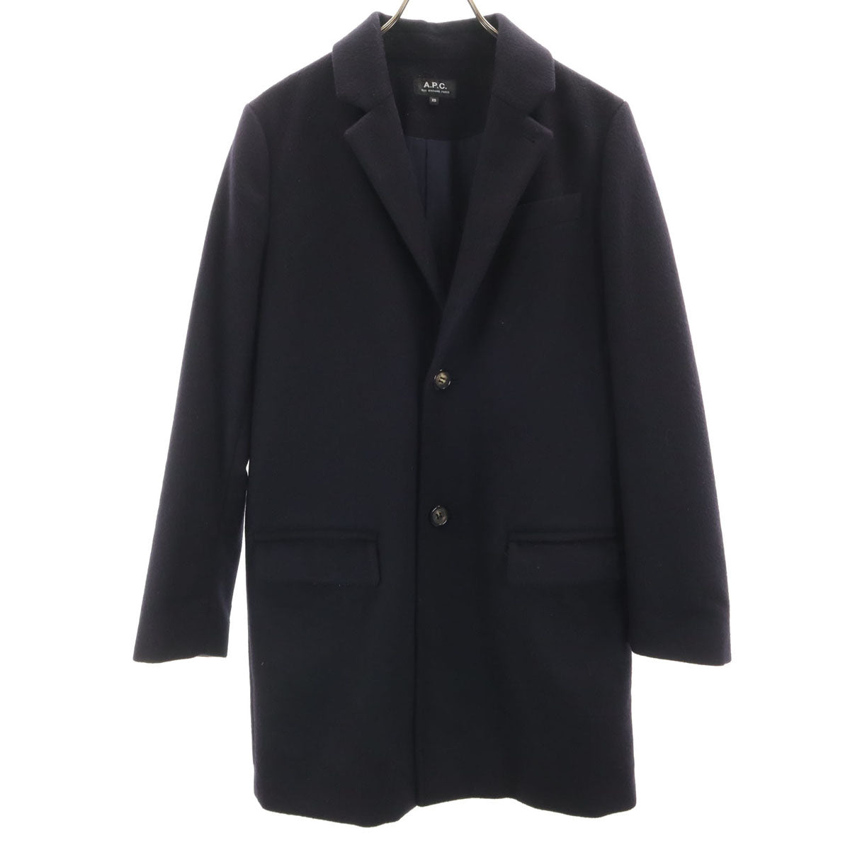 A.P.C. アーペーセー チェスターコート XS 濃紺 中綿 メンズ