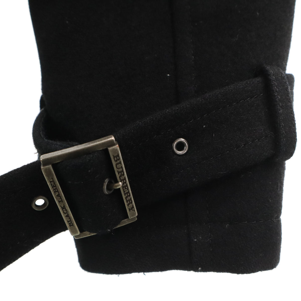BURBERRY BLACK LABEL バーバリーブラックレーベル ウールコート M ブラック 三陽商会 メンズ