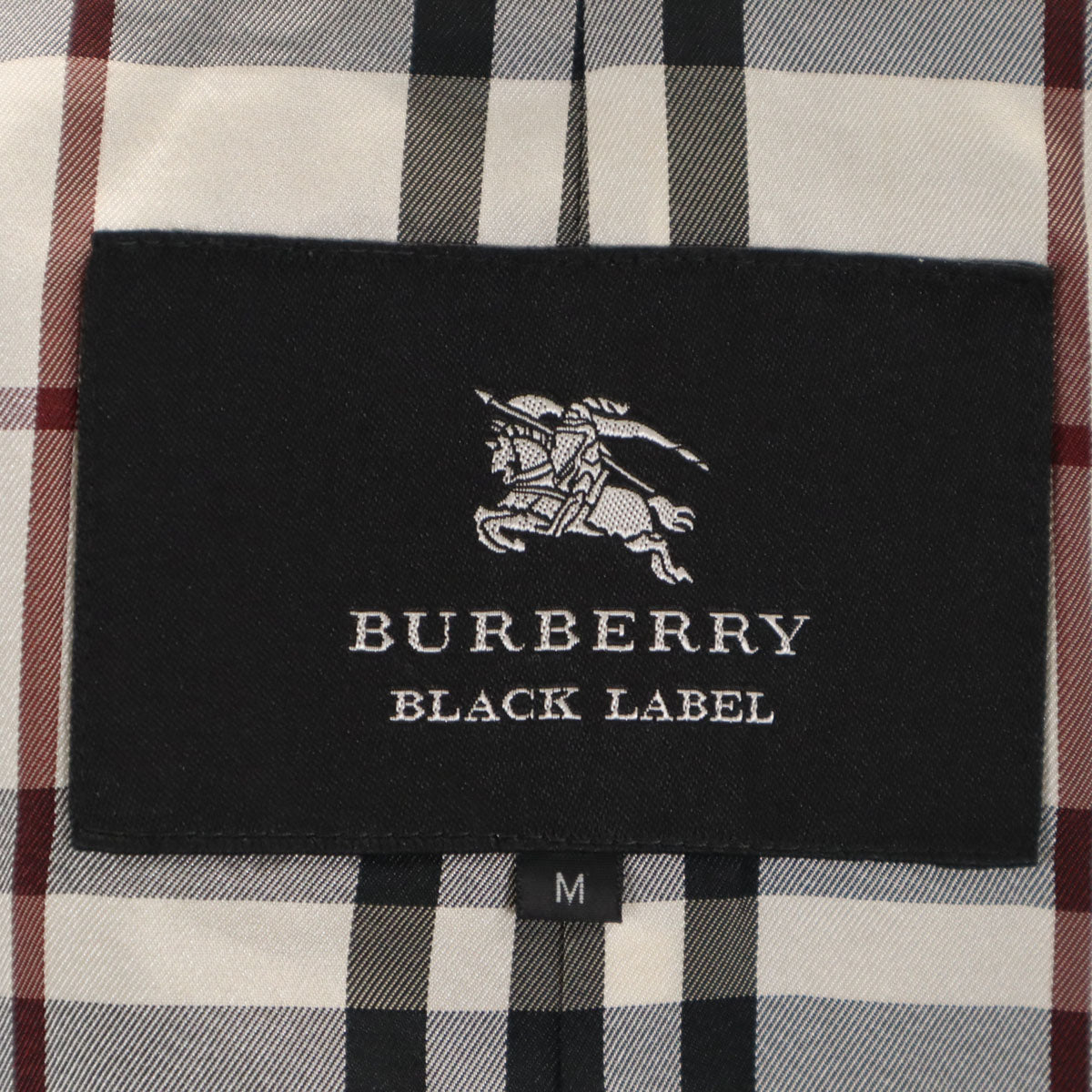 BURBERRY BLACK LABEL バーバリーブラックレーベル ウールコート M ブラック 三陽商会 メンズ