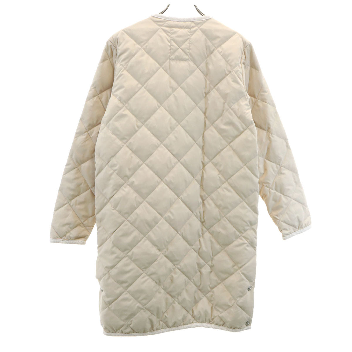 美品 TAION タイオン ダウンコート XS ベージュ系 CITY LINE レディース