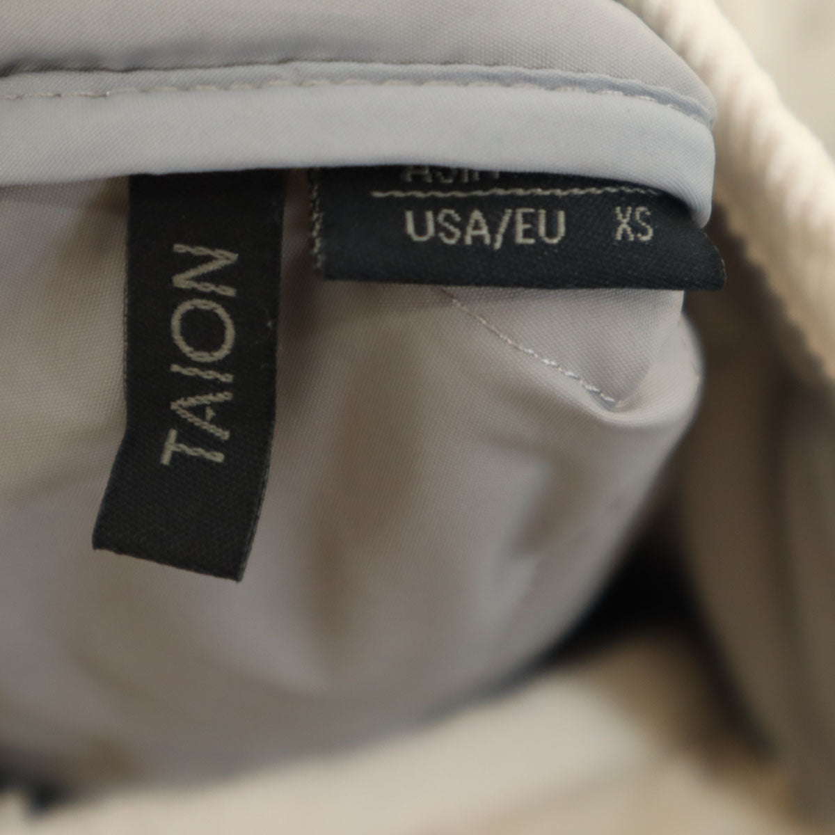 美品 TAION タイオン ダウンコート XS ベージュ系 CITY LINE レディース