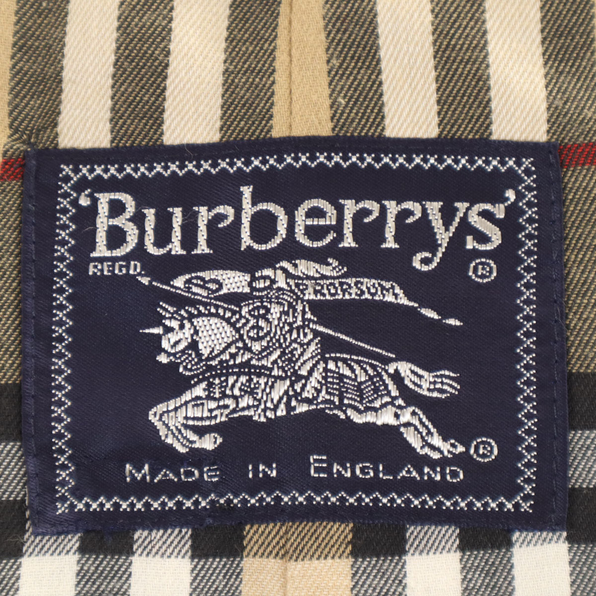 Burberrys バーバリーズ 90s 英国製 オールド 裏 ノバチェック トレンチコート 46 ベージュ メンズ