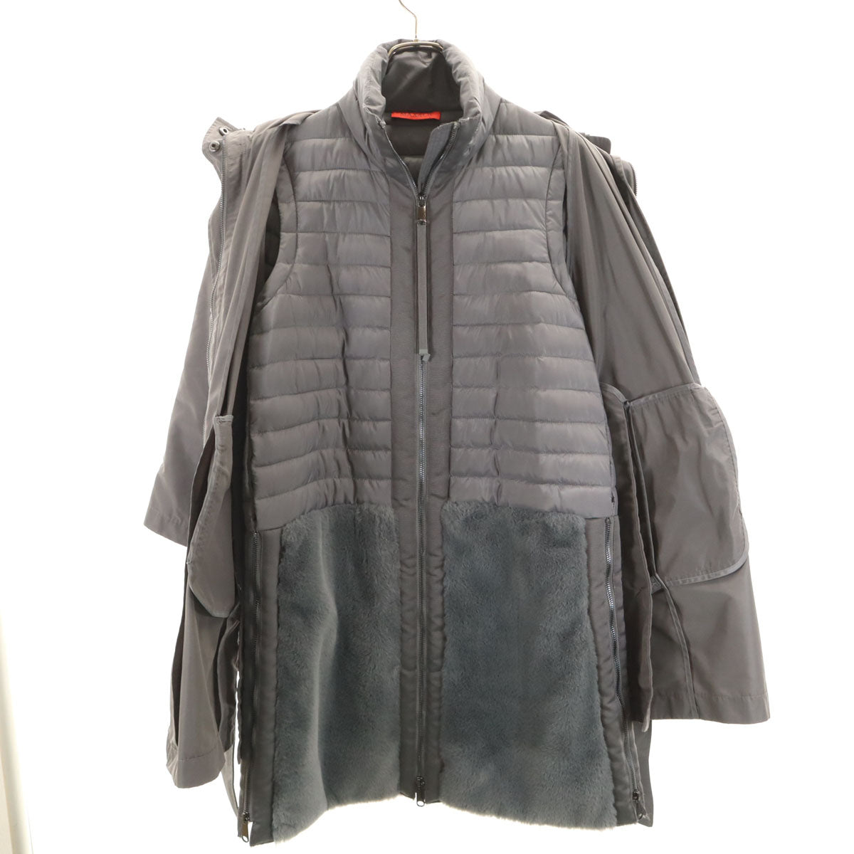 MAX MARA マックスマーラ コート 38 グレー 中綿ライナー付き マックスマーラ レディース