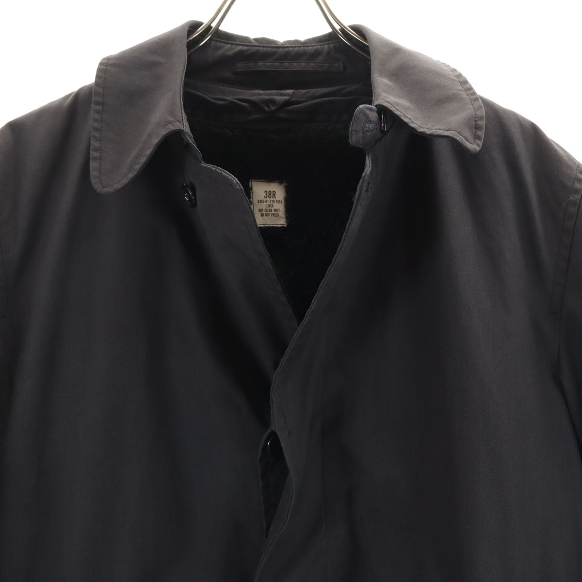 US ARMY アメリカ軍 80s ヴィンテージ DLA オールウェザー コート 38R ブラック系 ライナー付き メンズ