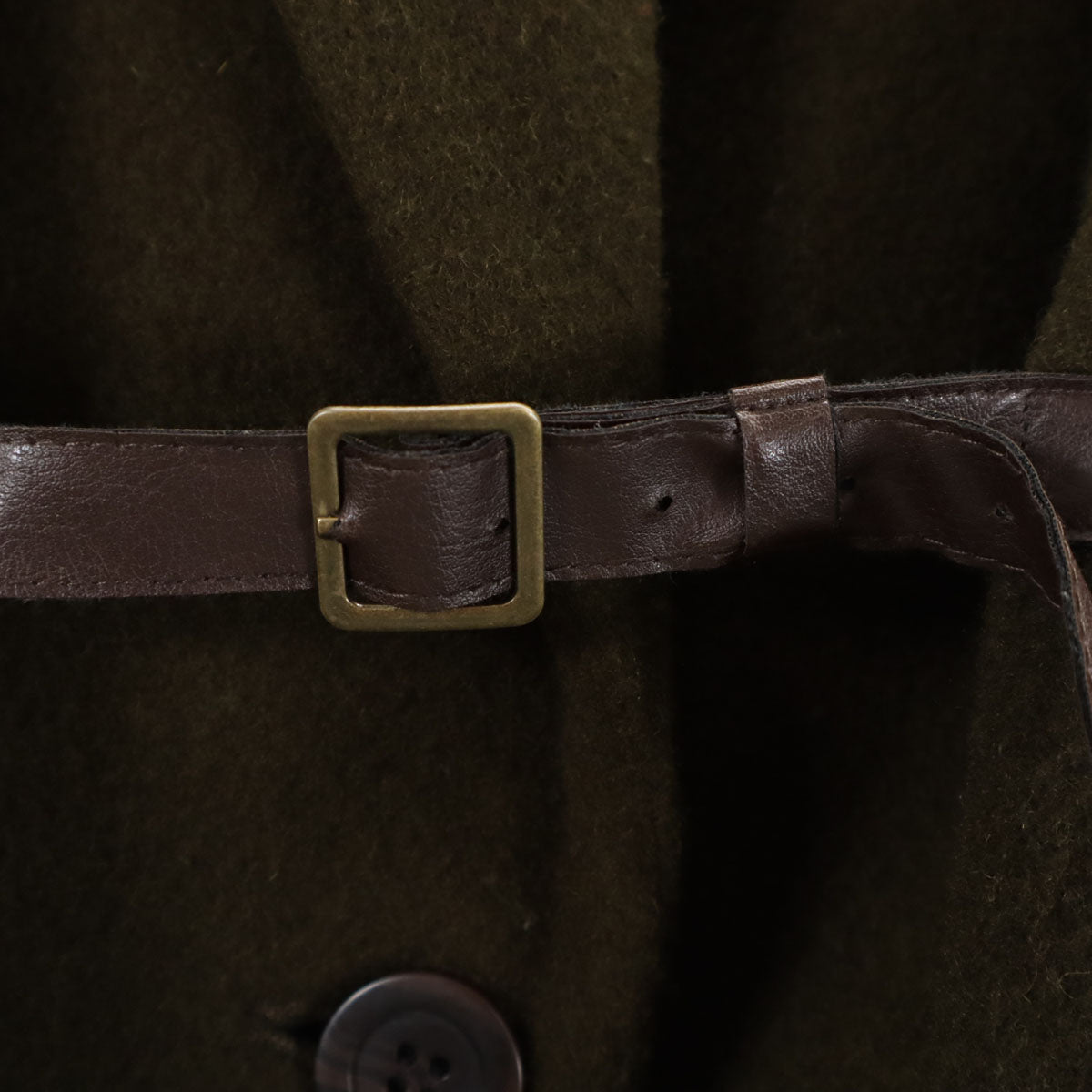 AMERI UNDRESSED アメリ 3WAY ブランケット ウールコート F カーキ レディース