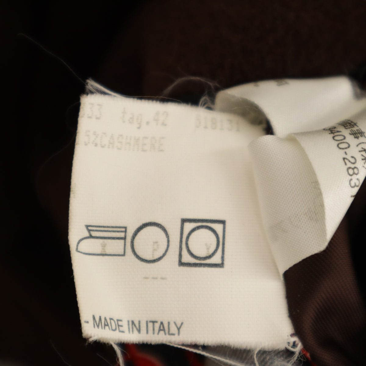 Herno ヘルノ イタリア製 カシミヤブレンド ステンカラーコート 42 ブラウン レディース