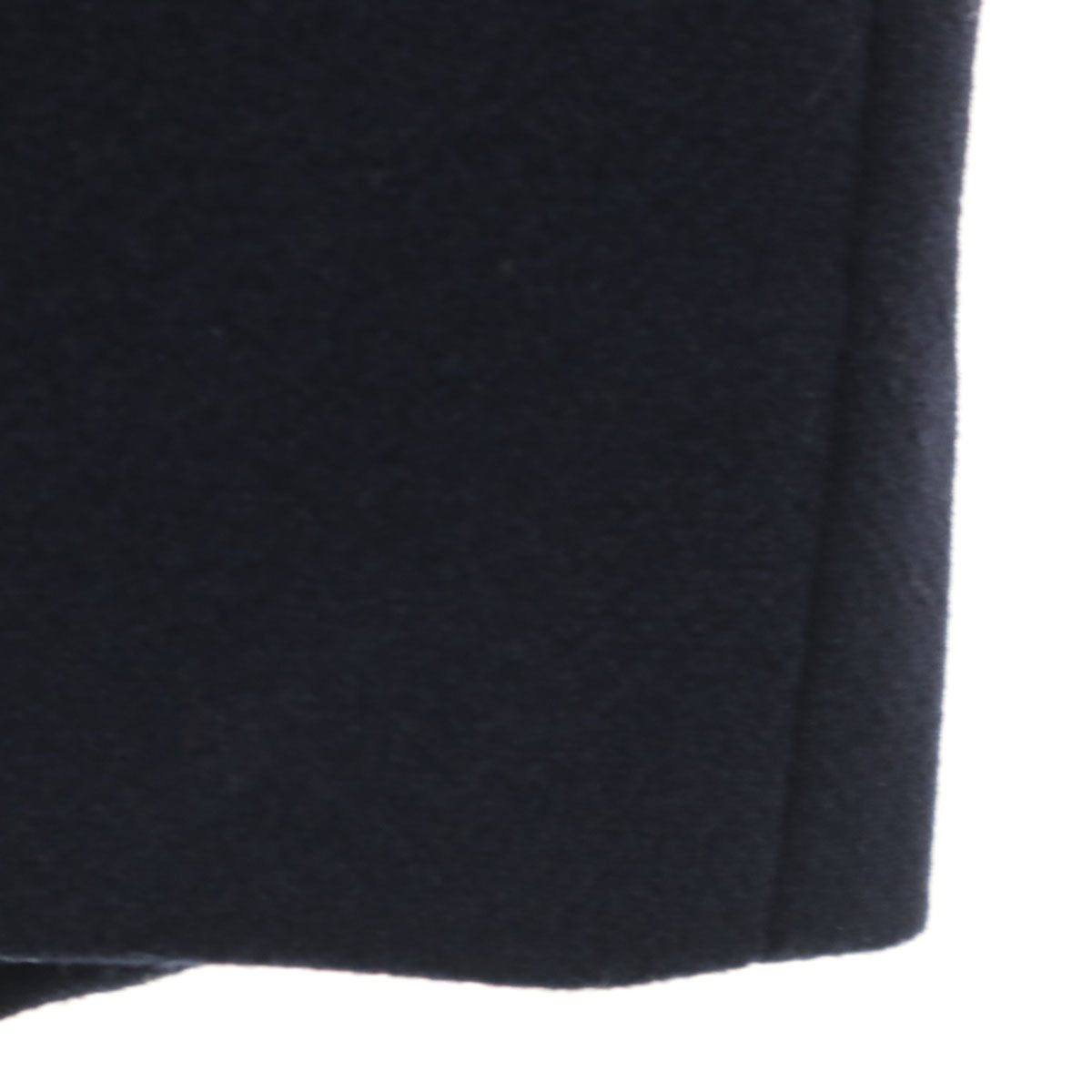 未使用 nano universe ナノユニバース メルトン ジャージー スタンドカラー コート F ネイビー レディース