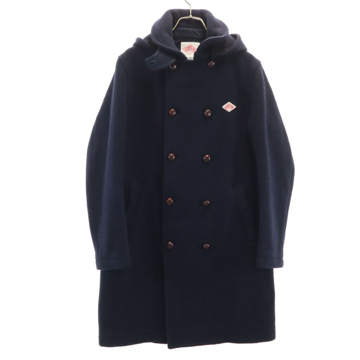 Danton ダントン URBAN RESEARCH アーバンリサーチ 別注 コート 38 ネイビー くるみボタン レディース