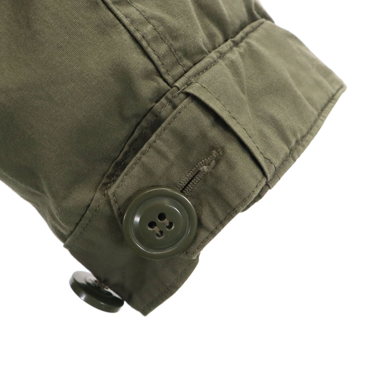 HOUSTON ヒューストン ミリタリー モッズコート XS カーキ ライナー付き メンズ