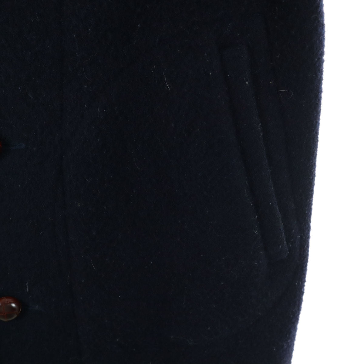 Danton ダントン 日本製 ウールコート 36 ネイビー レディース