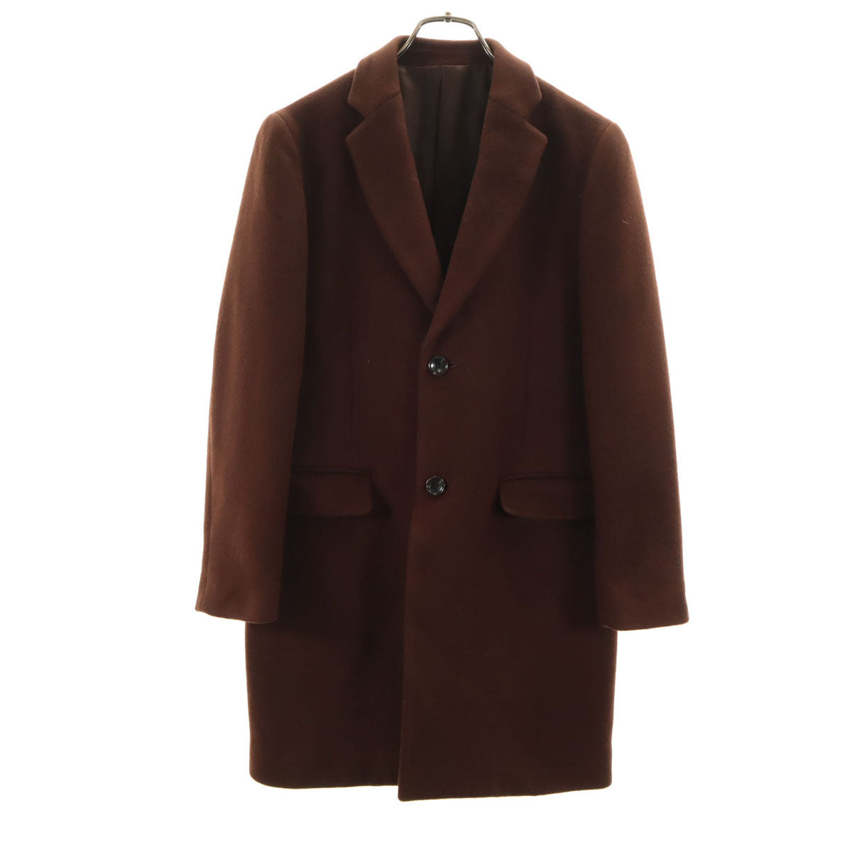 JOURNAL STANDARD ジャーナルスタンダード ウールブレンド チェスターコート S ブラウン メンズ