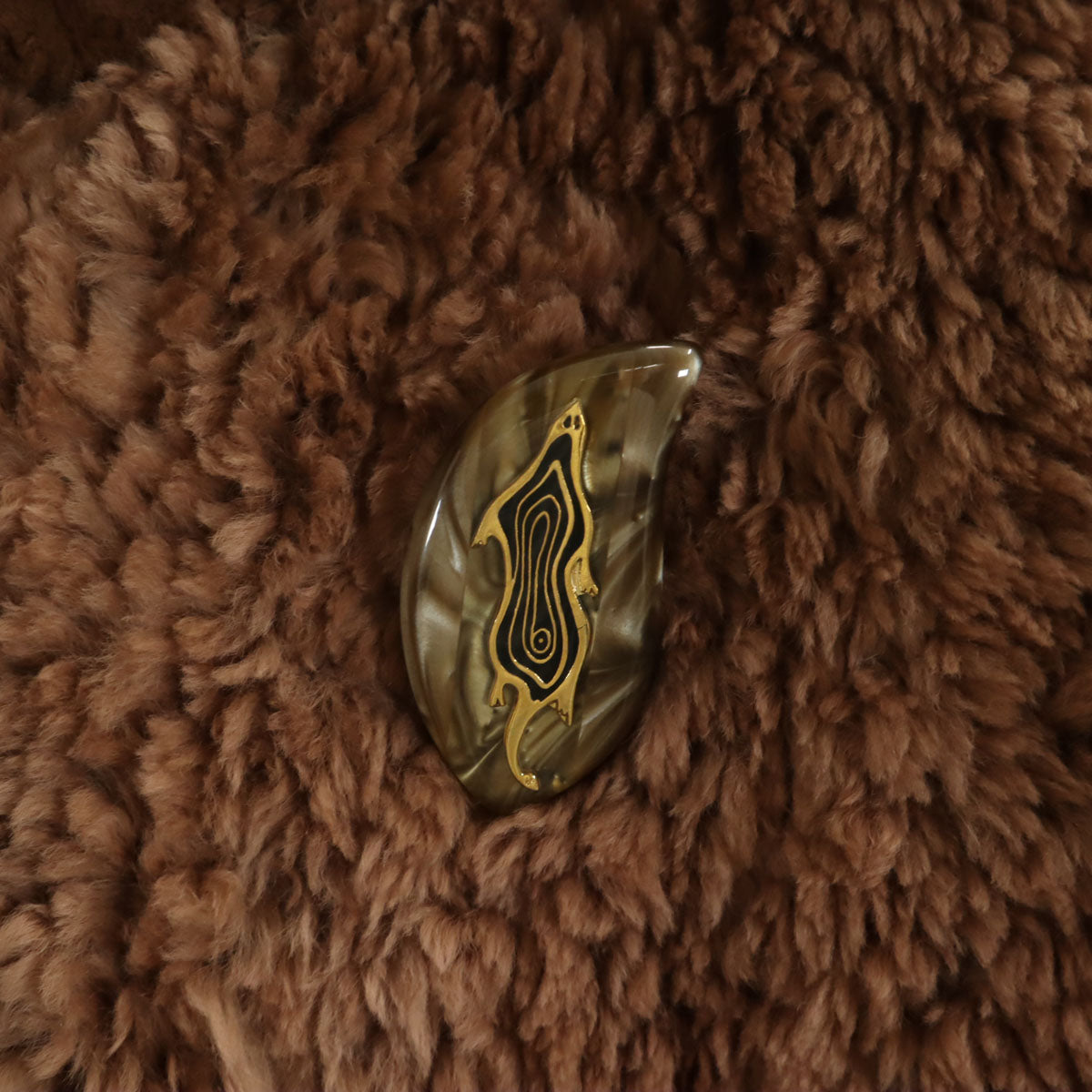 美品 paula lishman ポーラ リシュマン 70s 80s カナダ製 ヴィンテージ 毛皮コート M キャメル レディース