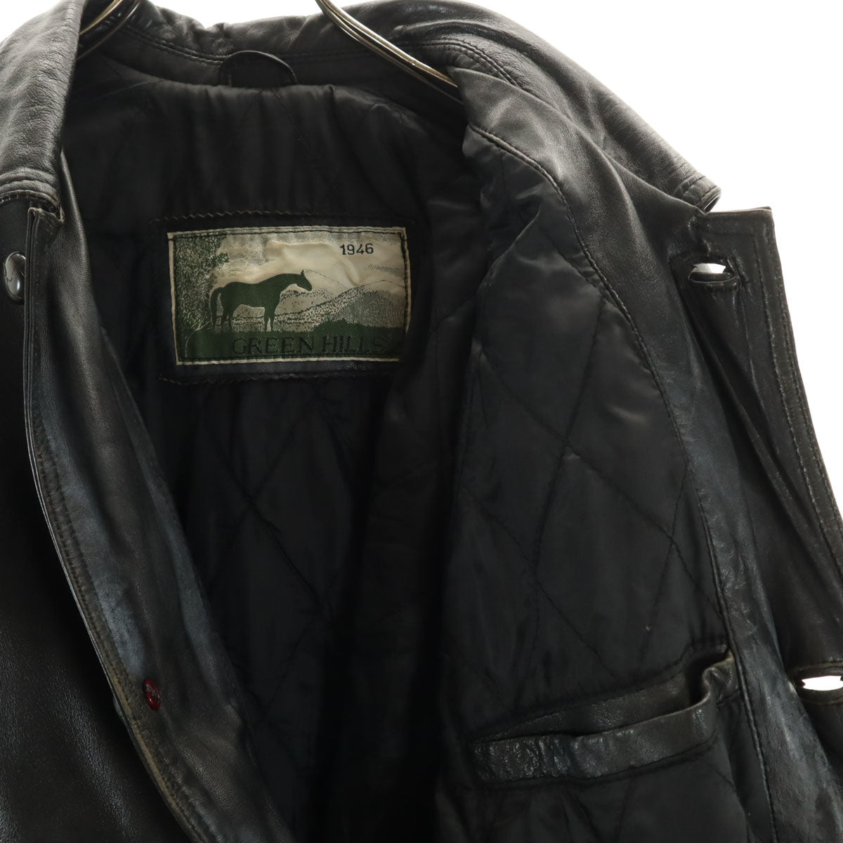 GREEN HILLS グリーンヒルズ レザージャケット M ブラック メンズ