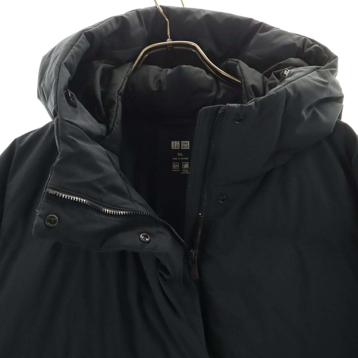 UNIQLO ユニクロ シームレス ダウンコート 3XL ブラック ビックサイズ レディース